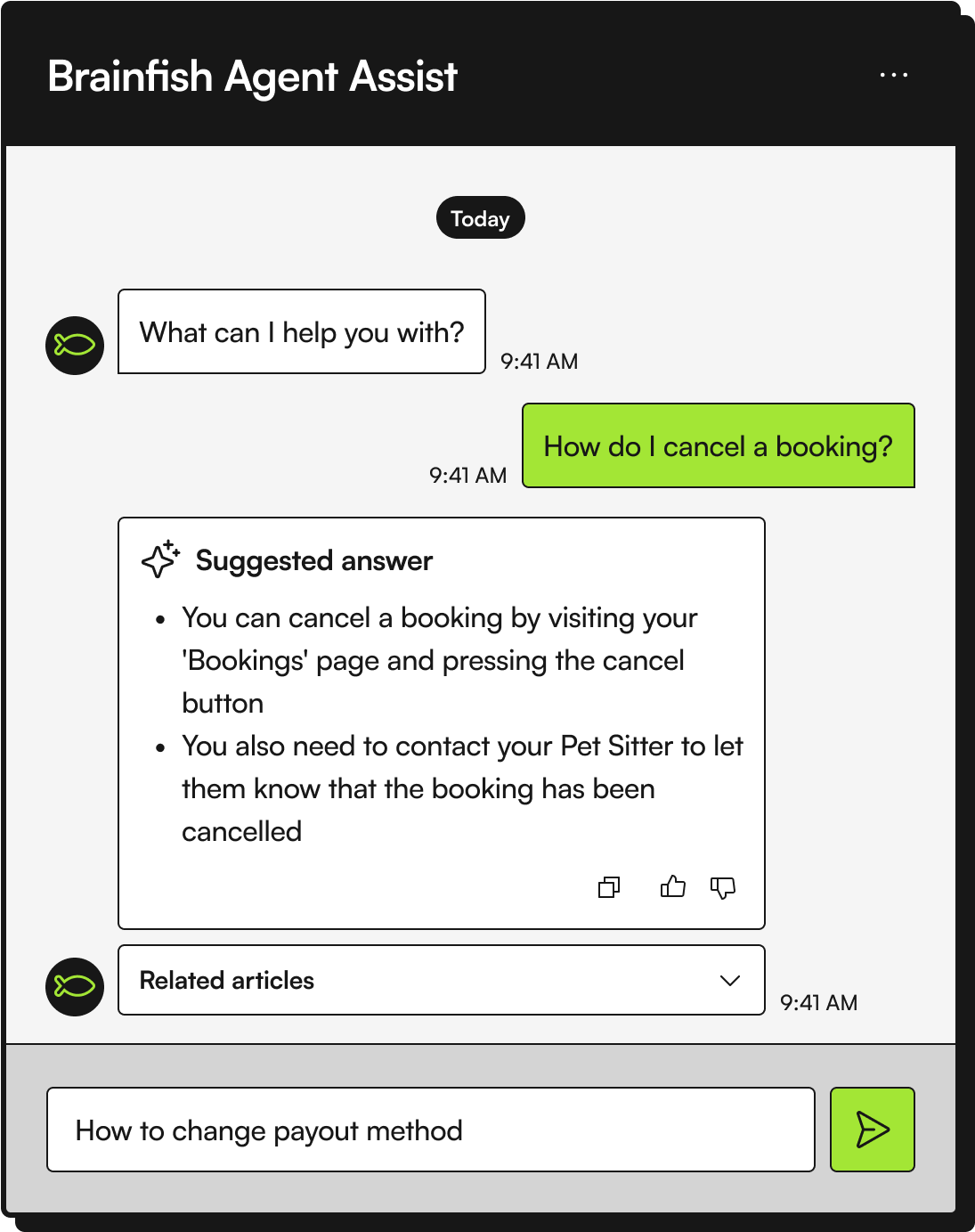 Agent Assistant Brainfish
